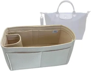 SAMORGA (17-7/ Long-Neo-M1 Bag Organizer for Le Pliage NEO Top Handle Bag Medium Bag Organizer Insert Innerbag