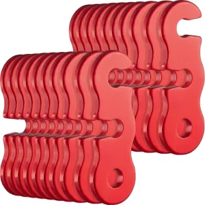 SATINIOR Guyline Tensioner Aluminum Alloy Guy Line Cord Adjusters Tent Rope Tensioners Paracord Tensioner for Outdoor Tent Camping Hiking Accessories
