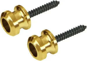 Schaller Replacement Guitar Strap Lock Buttons (2) Gold