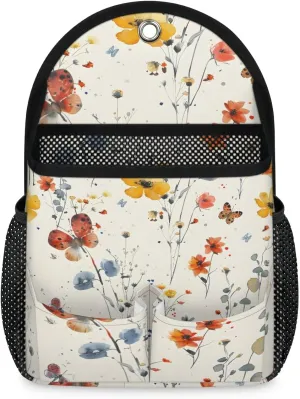 Sedentary Butterfly Wall Hanging Organizer Bag Wall Hanging Storage Bag Fabric Hanging Basket Multifunctional Hanging Bag Waterproof Hanging Bag for Dormitory Bedroom Bathroom Office, 2Pcs