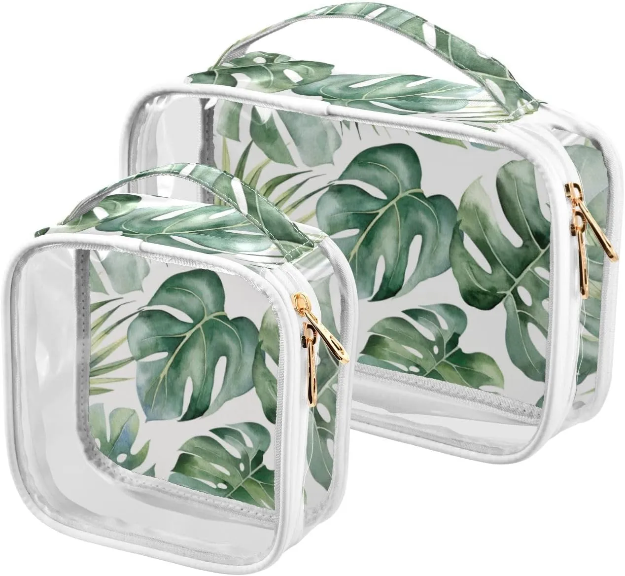 senya Toiletry Bags Camouflage Shark, Clear Makeup Organizing Bag for Women Men, Waterproof Makeup Bag Travel Cosmetic Bags for Bathroom, Business, Vacation - 2 Pack
