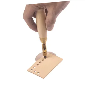Shape Hole Puncher for Belt Leather Puncher Punch Leather Tool Multi-Function Punching Machine Alloy Steel Construction Changeable Punch Head