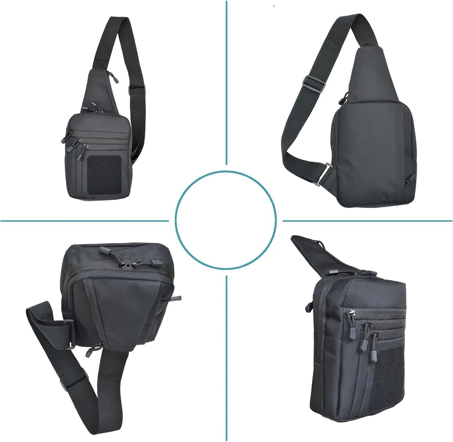 Shoulder holster bag for concealed carry of handguns Chest pack with Sling Ccw Sling Bag Tactical Crossbody Bag