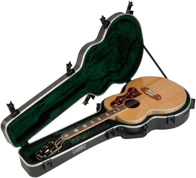 SKB Universal Jumbo Acoustic Shaped Hardshell - TSA Latch, Over-Molded Handle
