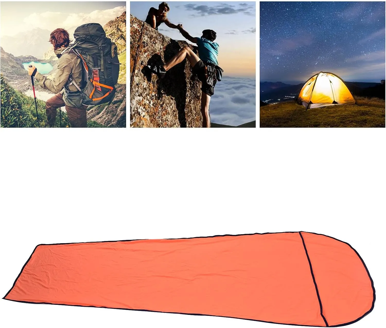 Sleeping Bag Liner Ultralight Multifunctional Elastic Sleeping Sack Liner for Outdoor Camping