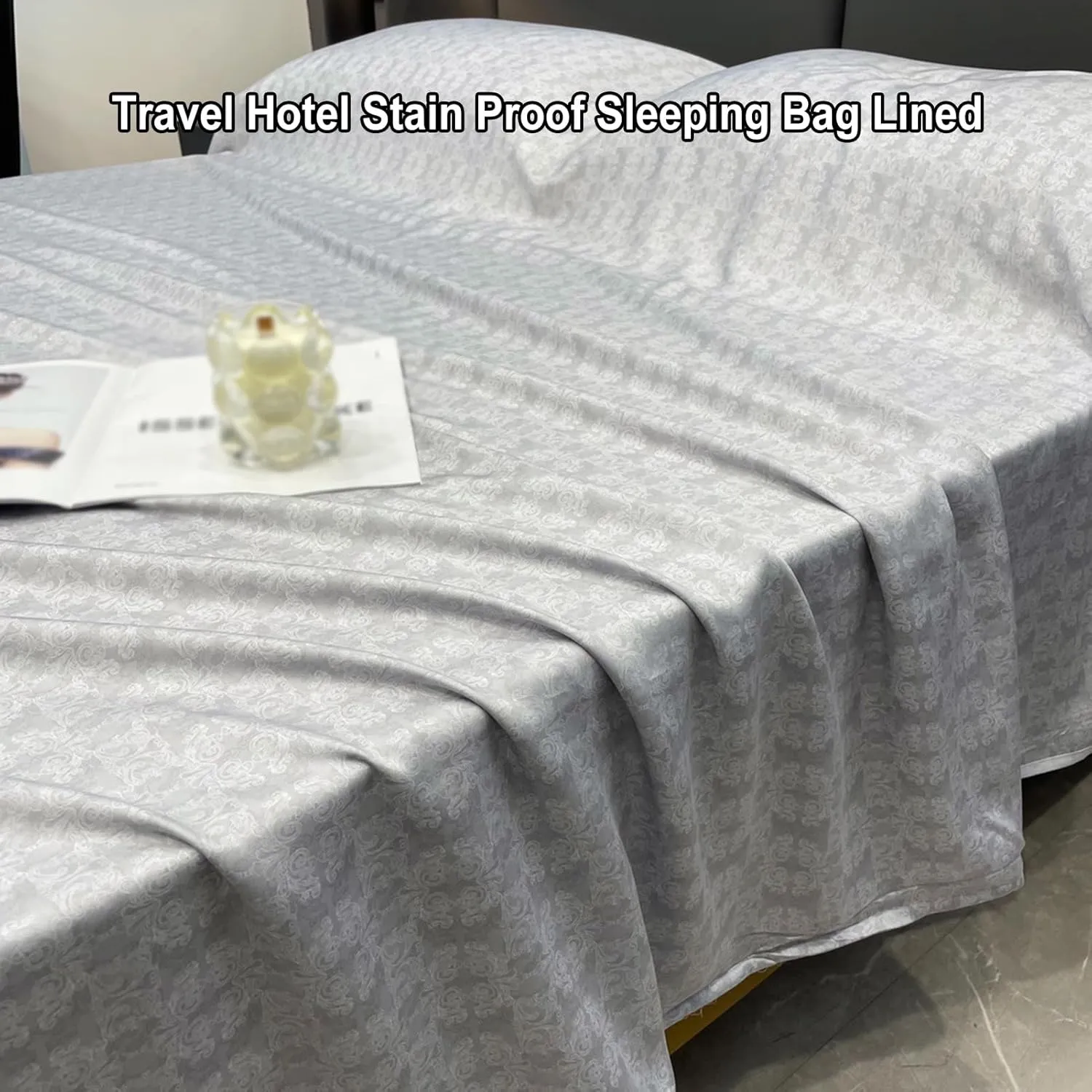 Sleeping Bag Liners Tencel Sleeping Bag, Outdoor Portable Sleeping Bag Lined Bed Sheet, for Travel, Hotels, Camping, and Family Single Double Beds, 3 Sizes