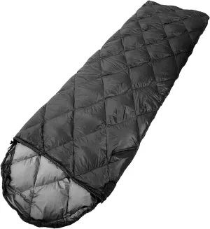 Sleeping Bags,Light and Breathable Down Sleeping Bag, Waterproof Camping Sleeping Bag Traveling, and Outdoors (Color : Blue) (Black)