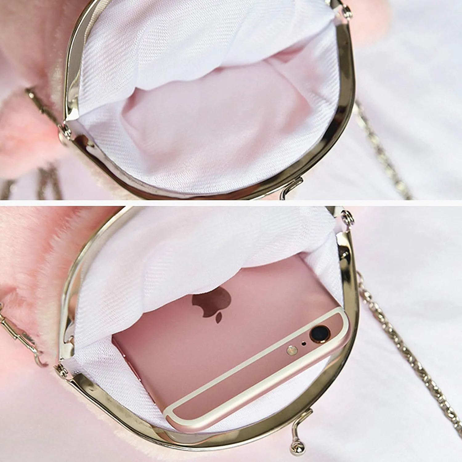 Small Crossbody Purse for Girls, PU Leather Cell Phone Wallet Shoulder Bag with Removable Strap