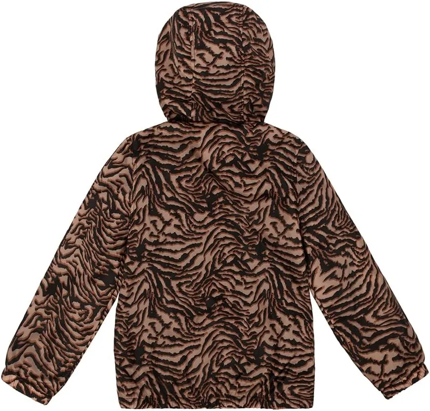 SNOW DREAMS Girls Waterproof Rain Jacket Windbreaker Lightweight Coat Kids Raincoat Outerwear
