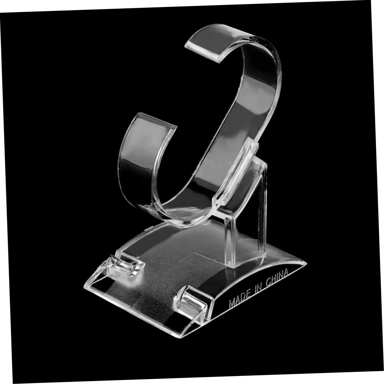 SOIMISS 10pcs Transparent C-shaped Bracelet Rack Jewelry Stand Watch Holder Display Organizer for Bangles Accessories for Home Retail Showcases