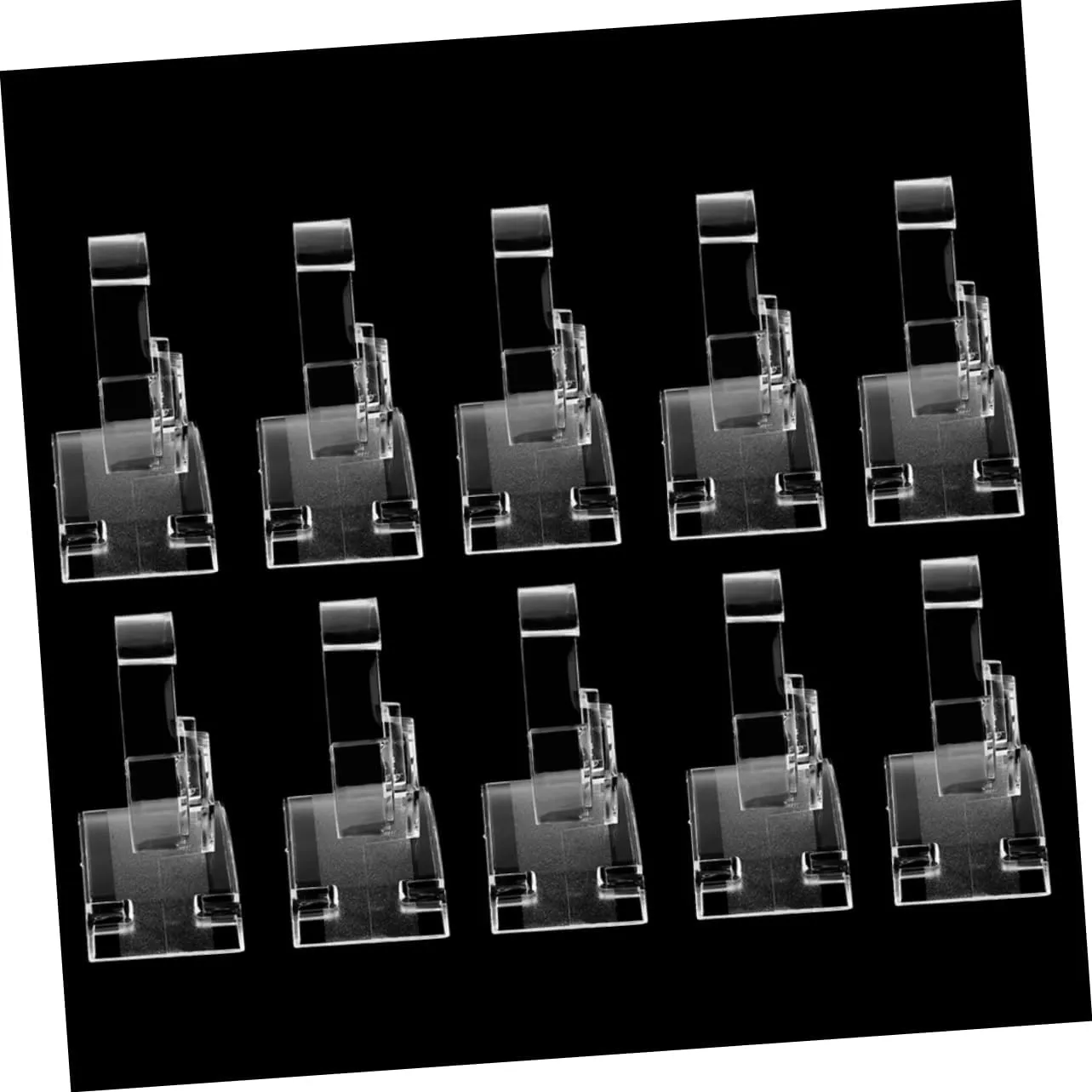 SOIMISS 10pcs Transparent C-shaped Bracelet Rack Jewelry Stand Watch Holder Display Organizer for Bangles Accessories for Home Retail Showcases
