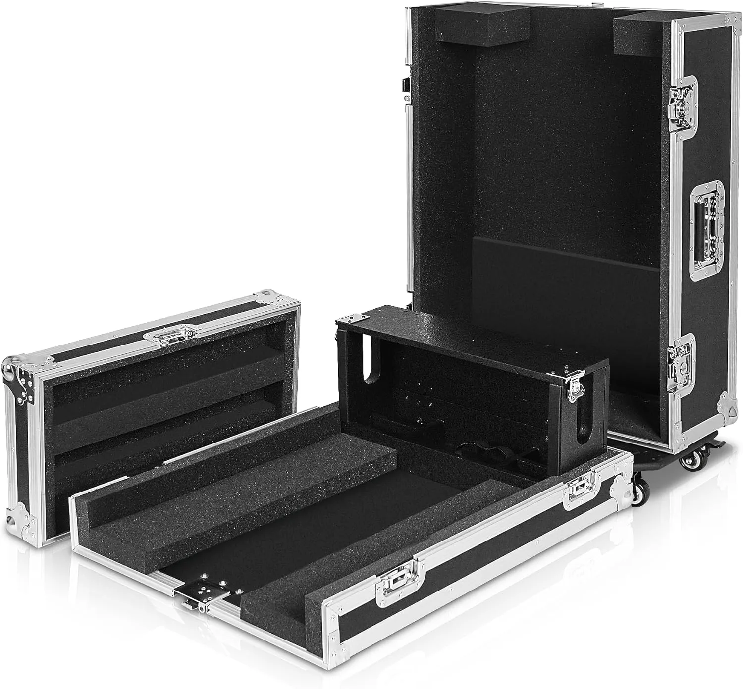 Sound Town ATA Plywood Mixer Case with Interior Foam Protection, Doghouse and Caster wheels for Midas M32R Mixer Console (STRC-M32RDH)