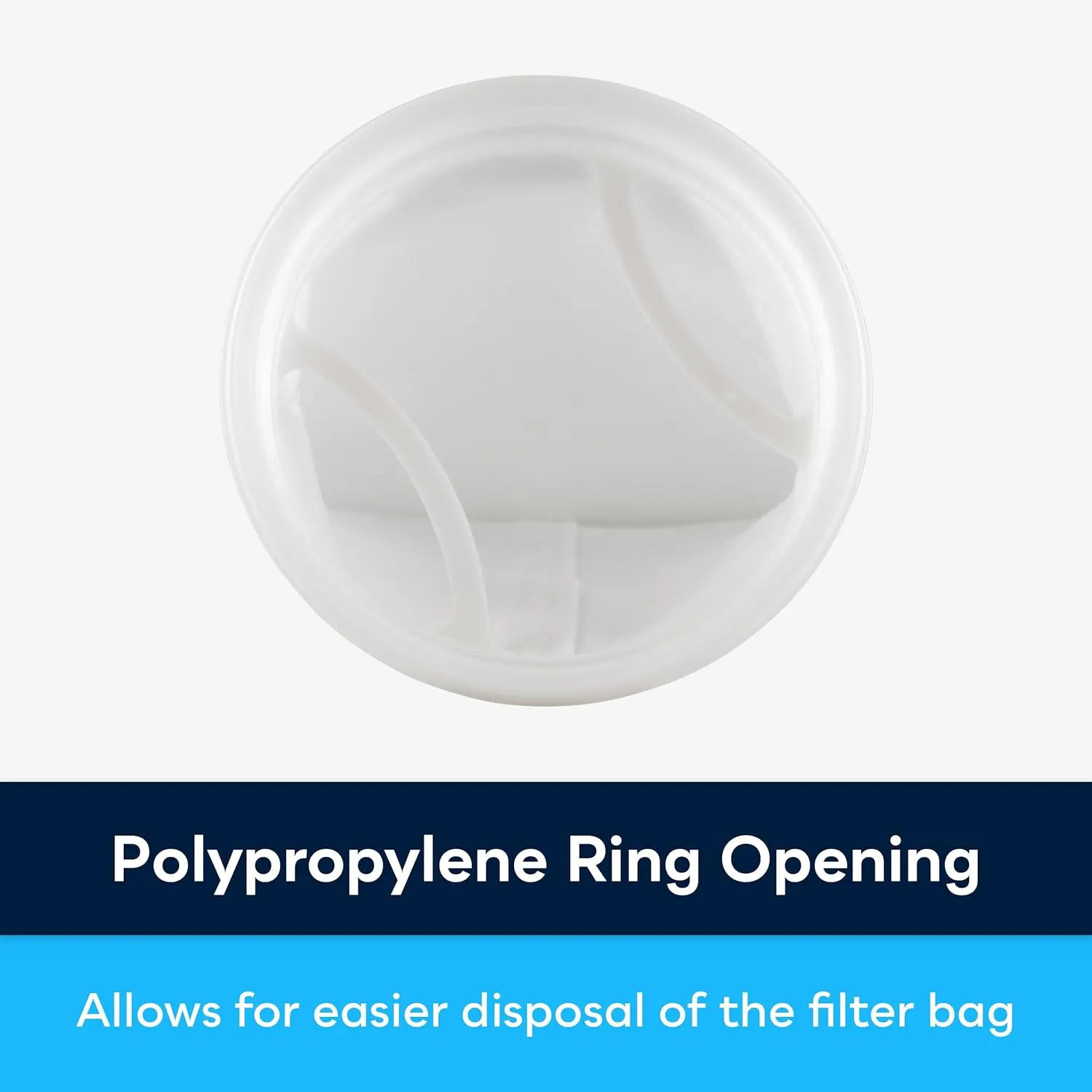 SpiroPure Size #2 Liquid Filter Bag 10 Micron, Polypropylene Felt, Polypropylene Ring (Case of 40)