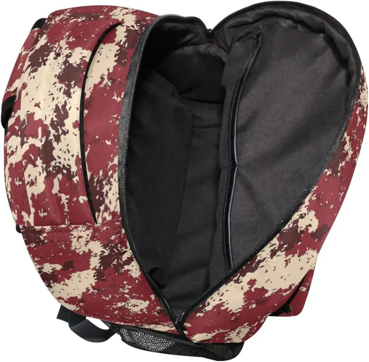 Sport Backpack for Men and Women Waterproof School Bag with Chest Strap Gift Men & Women Camouflage Burgundy