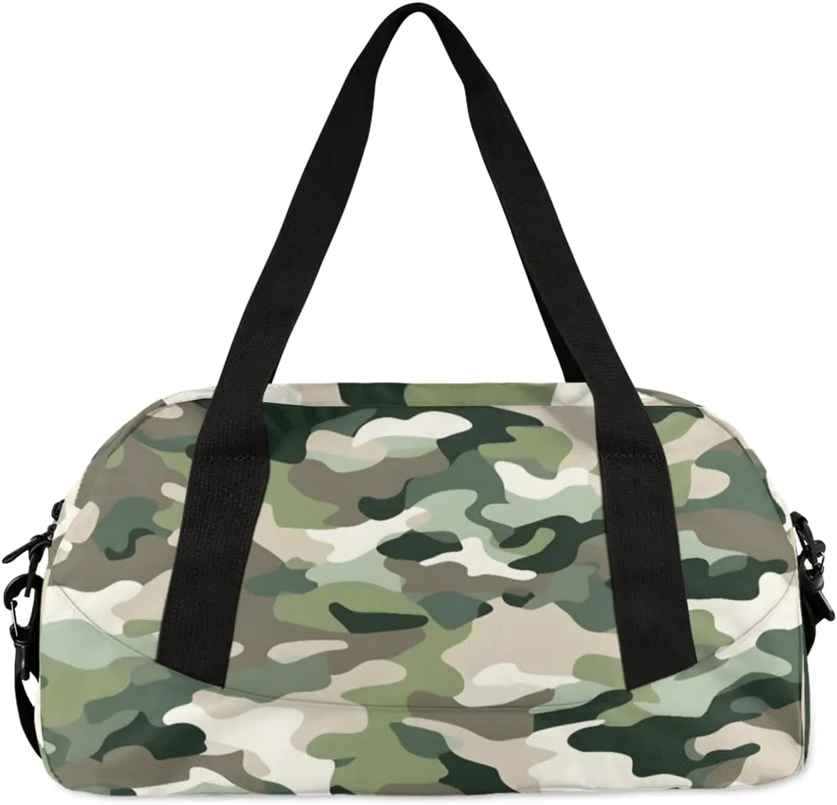 Sport Duffel Bag Camouflage Themed Kids Gym Bag Weekender Overnight Bags for Boys Girls Teens Carry On Workout Travel Bag