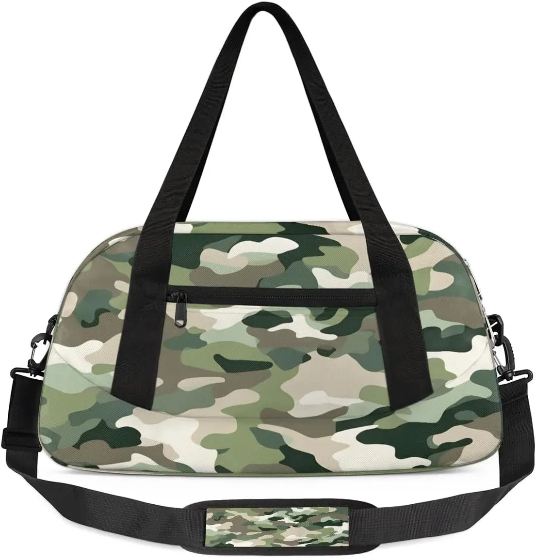 Sport Duffel Bag Camouflage Themed Kids Gym Bag Weekender Overnight Bags for Boys Girls Teens Carry On Workout Travel Bag