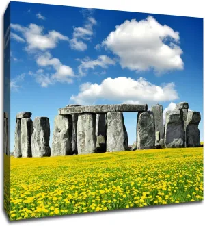 Stonehenge - England - Global Landmarks - 16x16 Gallery Wrapped Canvas Wall Art