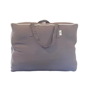 Storage Bag with Handles for Beddings, Comforters, Blankets, Pillows, Linens and Garments | Underbed/WardrobeThick Soft Breathable Closet Organizer Bag (Large (21"X15"X10"), Gray)