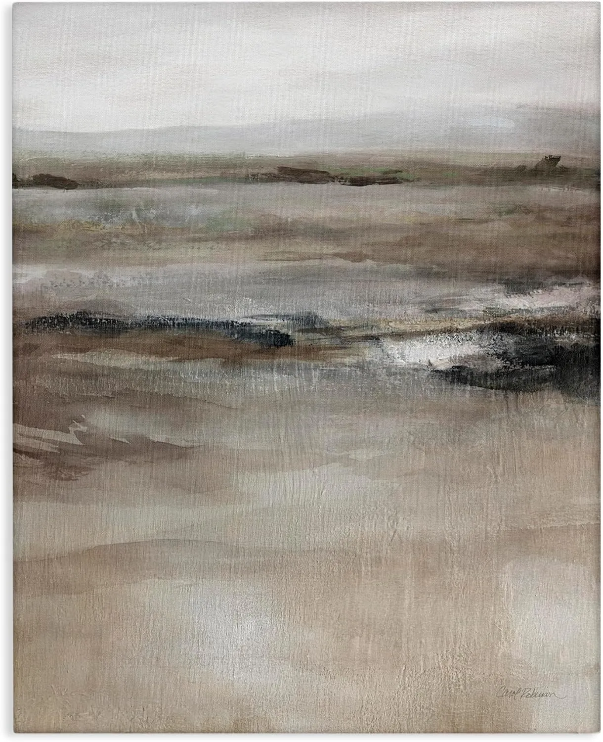 Stupell Industries Brown Desert Abstraction Canvas Wall Art Design by Carol Robinson