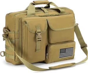 Stypos Tactical Messenger Bag, 15.6/17.3 Inch Tactical Briefcase for Man Military Laptop Bag Messenger Shoulder Bags