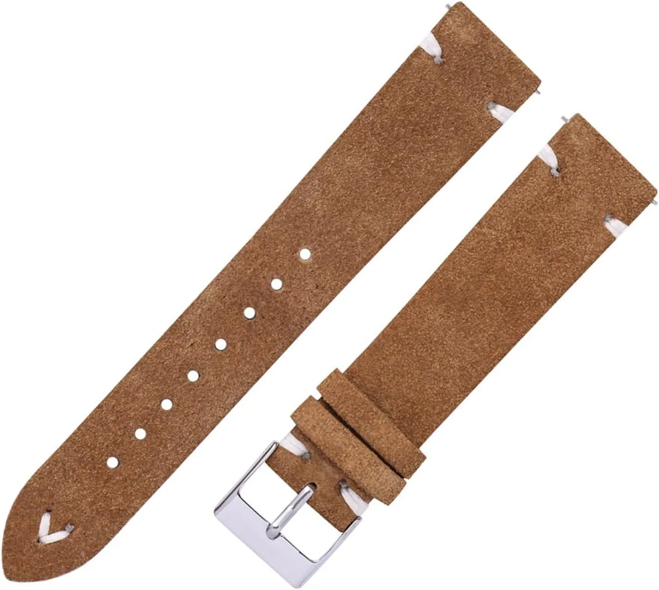 Suede Watch Bands Straps Handmade for Men Women Leather Watch Strap Suede Brown 7 Colors Quick Release Watch Wristband