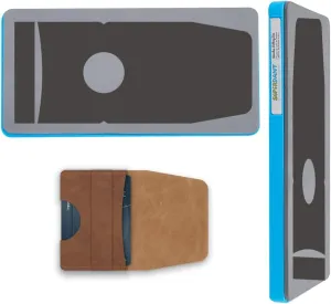 SUPERDANT Leather Card Bag Cutting Die Card Holder Cutting Die Cut Leather Craft Dies Cutter Cards Case Wooden Dies Cutter Vintage DIY Art Crafts Protective Slim Wallet for Men Women Bag Making