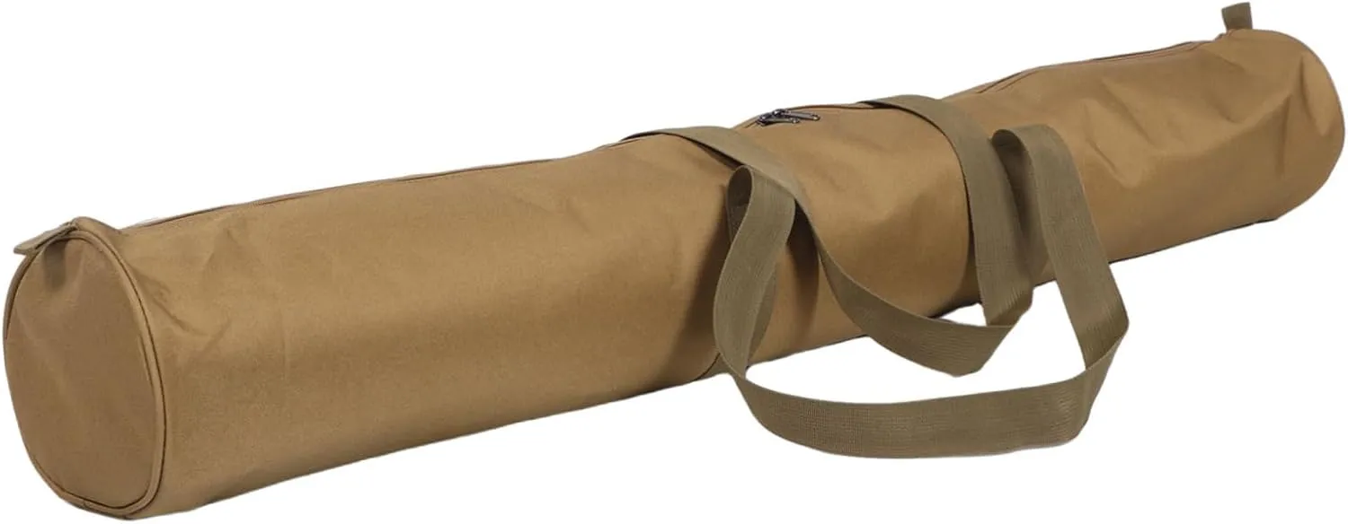 SUPVOX Fishing Rod Storage Bag: Oxford Fabric Tent Poles And Fishing Pole Bag Travel Organizer For Outdoor Compact Round Tube With Zipper Closure