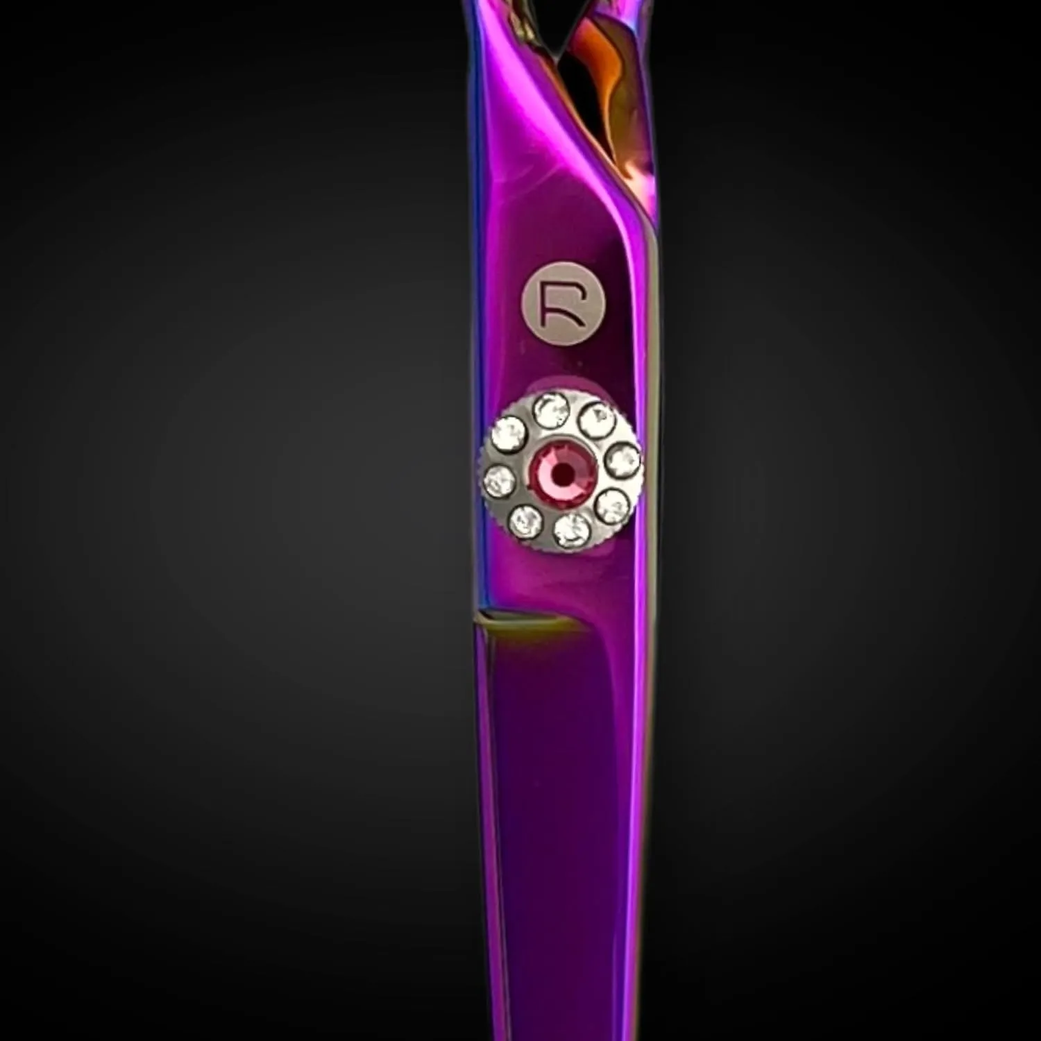 Swivel 5.5" Saki Kohana Pink Hair Shear Set (Swivel Cutting Shears, Swivel Thinning Shears, Razor, Case) - 440C Steel - For Professional Use