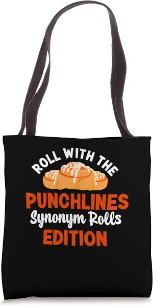 Synonym Rolls Grammar Cinnamon Roll Bread English Teacher Tote Bag