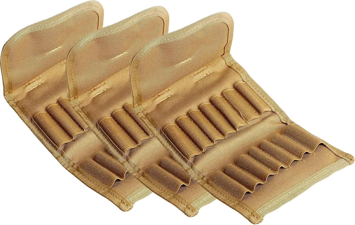 Tactical Ammo Pouch for Utility Hunting Rifle Foldable Ammo Wallet with Holds 14 Cartridges Firearm Ammunition Carrier Bag for Shooting Range with Gear Rifle Shell Holder Belt for Bullets
