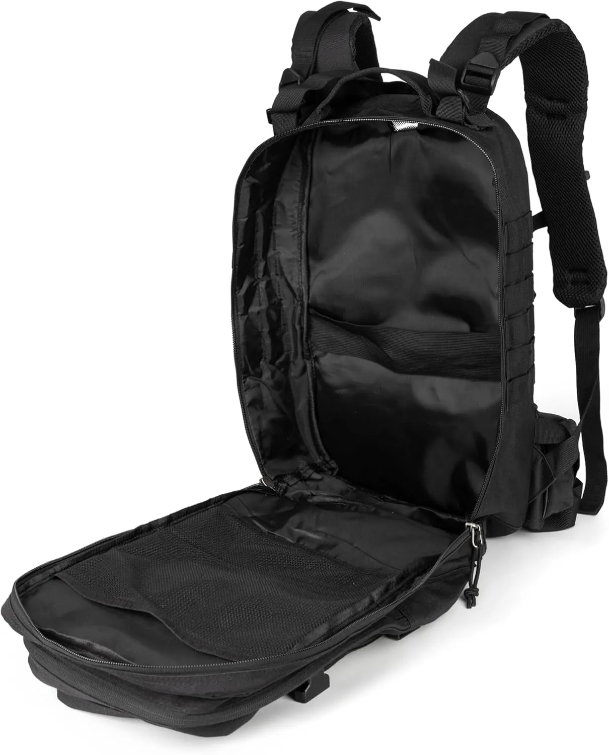 Tactical backpack, assault bag, hydration backpack, men's military enthusiast camping backpack, 3-day bag(Black)