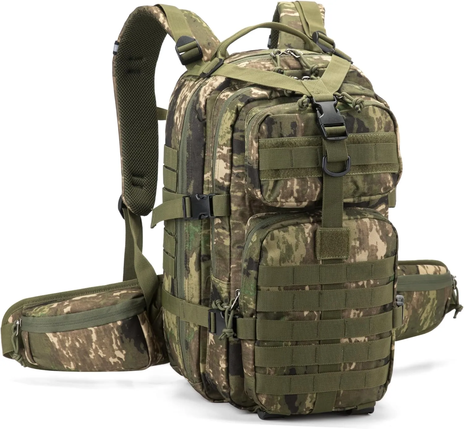 Tactical backpack, assault bag, hydration backpack, men's military enthusiast camping backpack, 3-day bag(Camouflage)