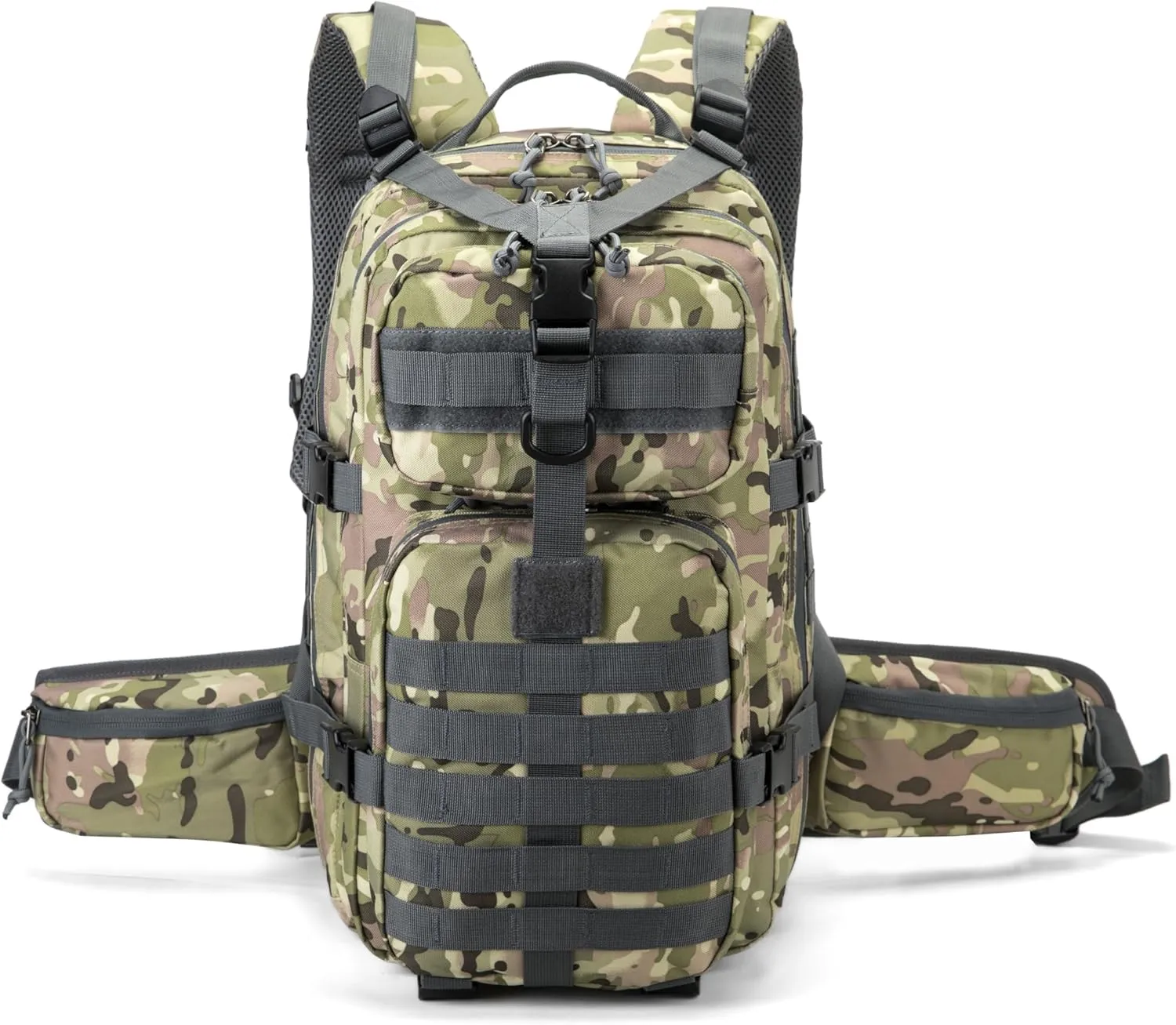Tactical backpack, assault bag, hydration backpack, men's military enthusiast camping backpack, 3-day bag(Camouflage)