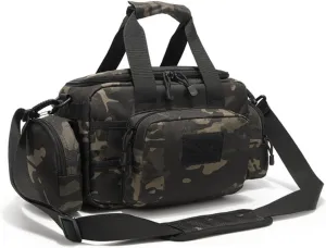 Tactical Duffle Bag Gun Range Bag for Handguns, Large Pistol Shooting Range Bag Duffle Gun Carrying Bag Shoulder Bag Camping Bag Cycling Mountaineering Bag