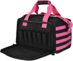 Tactical Gun Range Bag Deluxe Pistol Shooting Range Duffle Bags