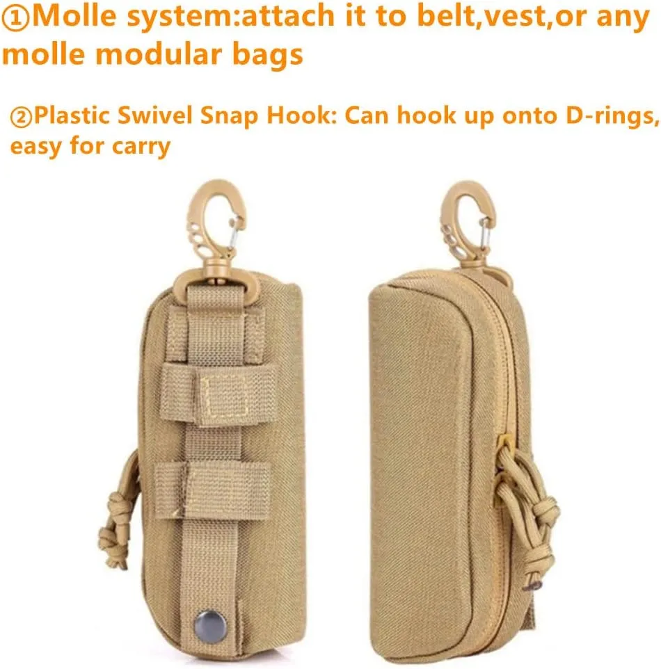 Tactical MOLLE Glasses Case Shockproof Protective Box Portable Eyeglasses Cases Eyewear With Belt Clip