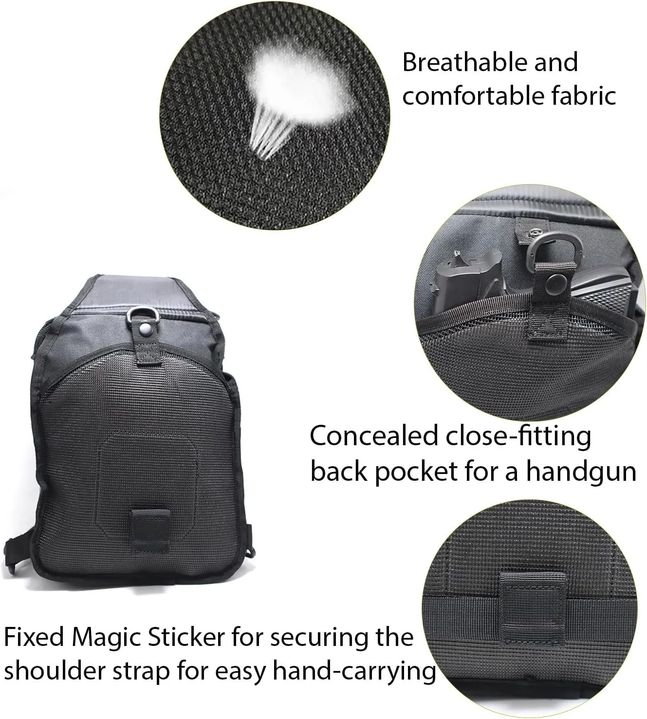 Tactical Sling Bag Backpack for Men Molle Shoulder Bag Pack Daypack Backpack for Hunting, Hiking, Traveling, Camping