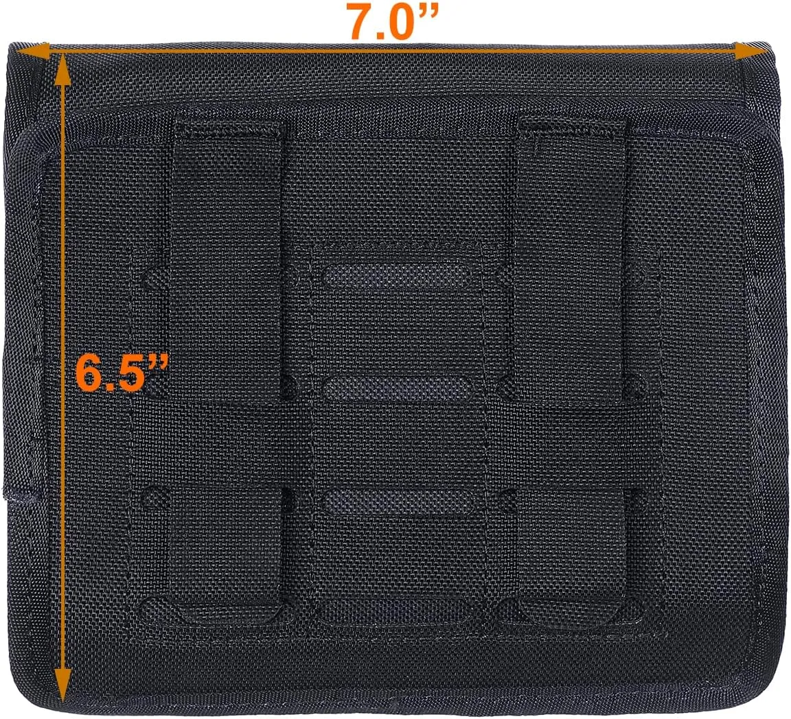 TAFTACFR Tactical Pistol Magazine Storage Pouch,Line Magazine Pouch,Molle Mag Pouch with Removeable Flaps,Ammo Mag Holder Fits Most Single and Double Magazines