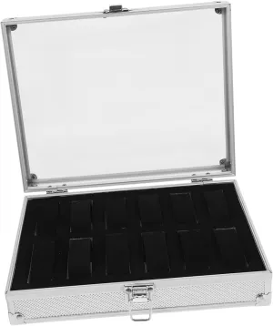 TENDYCOCO Box 12 Watches Case Bracelet Watch Bangle Tray Organizer Watch Stand for Men Ladies Watches for Women Watch Display Wooden Tray Watch Holder Display Box Accessories White Travel