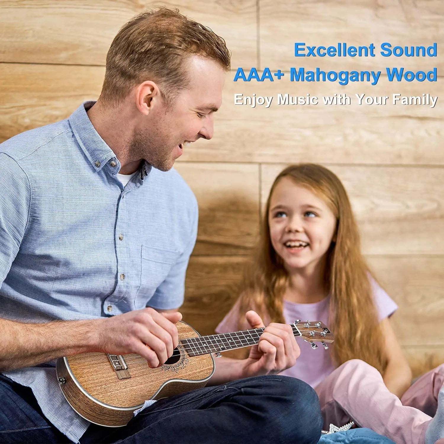 Tenor Ukulele 26 Inch Mahogany Professional Acoustic Ukelele Four String Wooden Hawaiian Uke Beginner Kit Ukuleles Bundle for Adult Starter Kit, by Vangoa