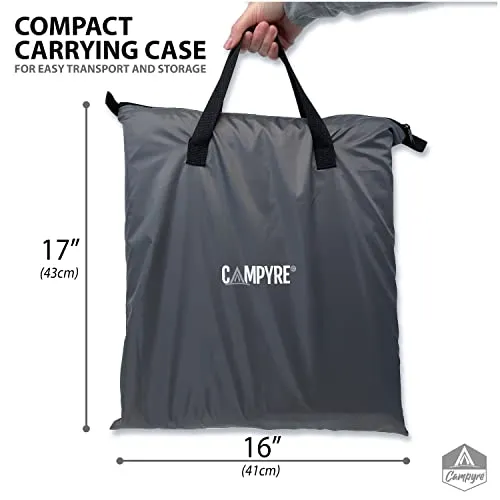 Tent & RV Camping Organizer with Zippered Flap-9-Shelf Storage