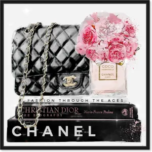The Oliver Gal Artist Co. Fashion and Glam Wall Art Canvas Prints 'Elegant Essentials Paris' Handbags Home Décor, 30 in x 30 in