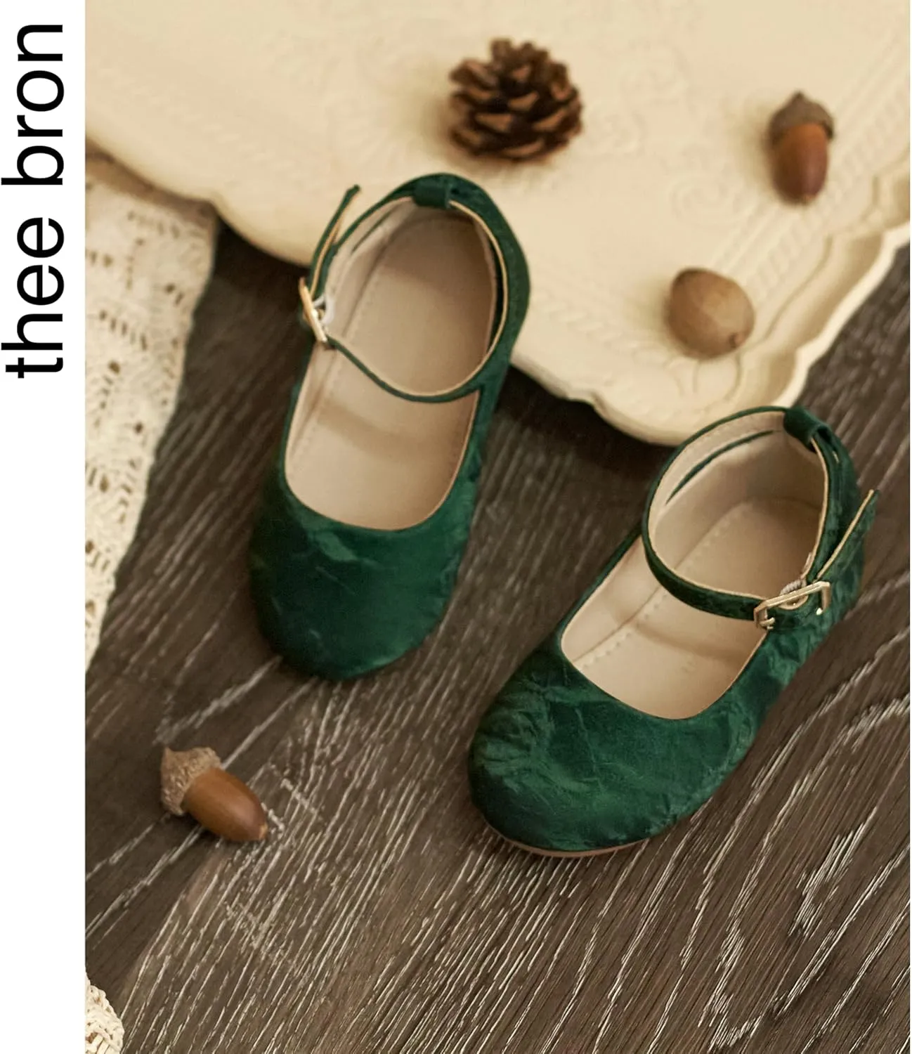 THEE BRON Toddler Mary Janes | Arch Support Leather Princess Shoes | Birthday Party Flats