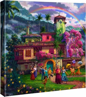 Thomas Kinkade Studios Disney Encanto 14" x 14" Gallery Wrapped Canvas | Frameless Wall Art | Canvas Art | Certificate of Authenticity Included