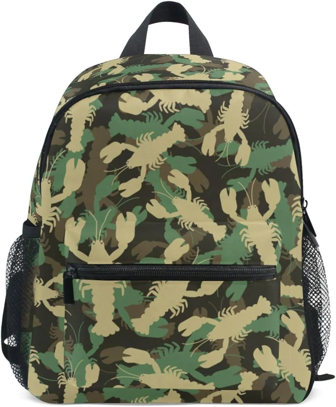 Toddler Backpack for Boys Girls Crayfish Camouflage Preschool Kindergarten Schoolbag Mini Book Bag For School Travel S