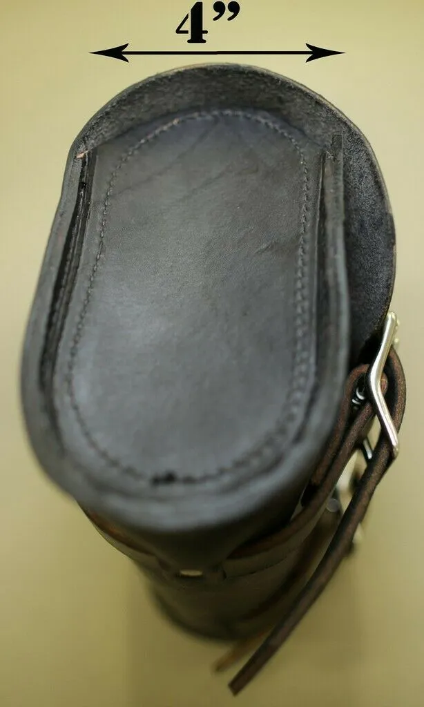 Tool Roll Saddle Bag Chopper Bobber Harley Sportster Nightster Dyna Brn Leather