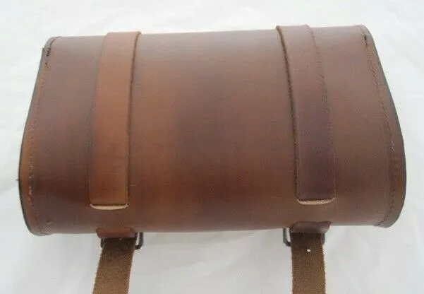 Tool Roll Saddle Bag Chopper Bobber Harley Sportster Nightster Dyna Brn Leather