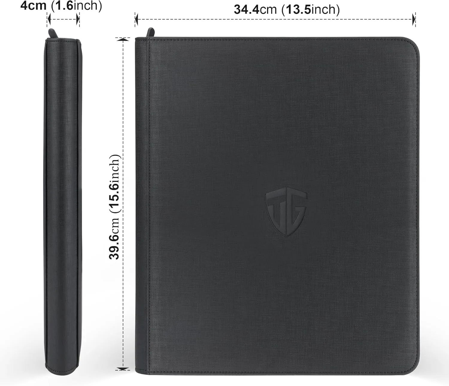 Toploader Binder,Holds 216 Toploaders,9 Pocket Top Loader Binder with Sleeves for 3"x4" Rigid Toploaders Hard Cases,Top loader Binders for TCG, MTG Card Binder, Trading Cards Binder(Black)
