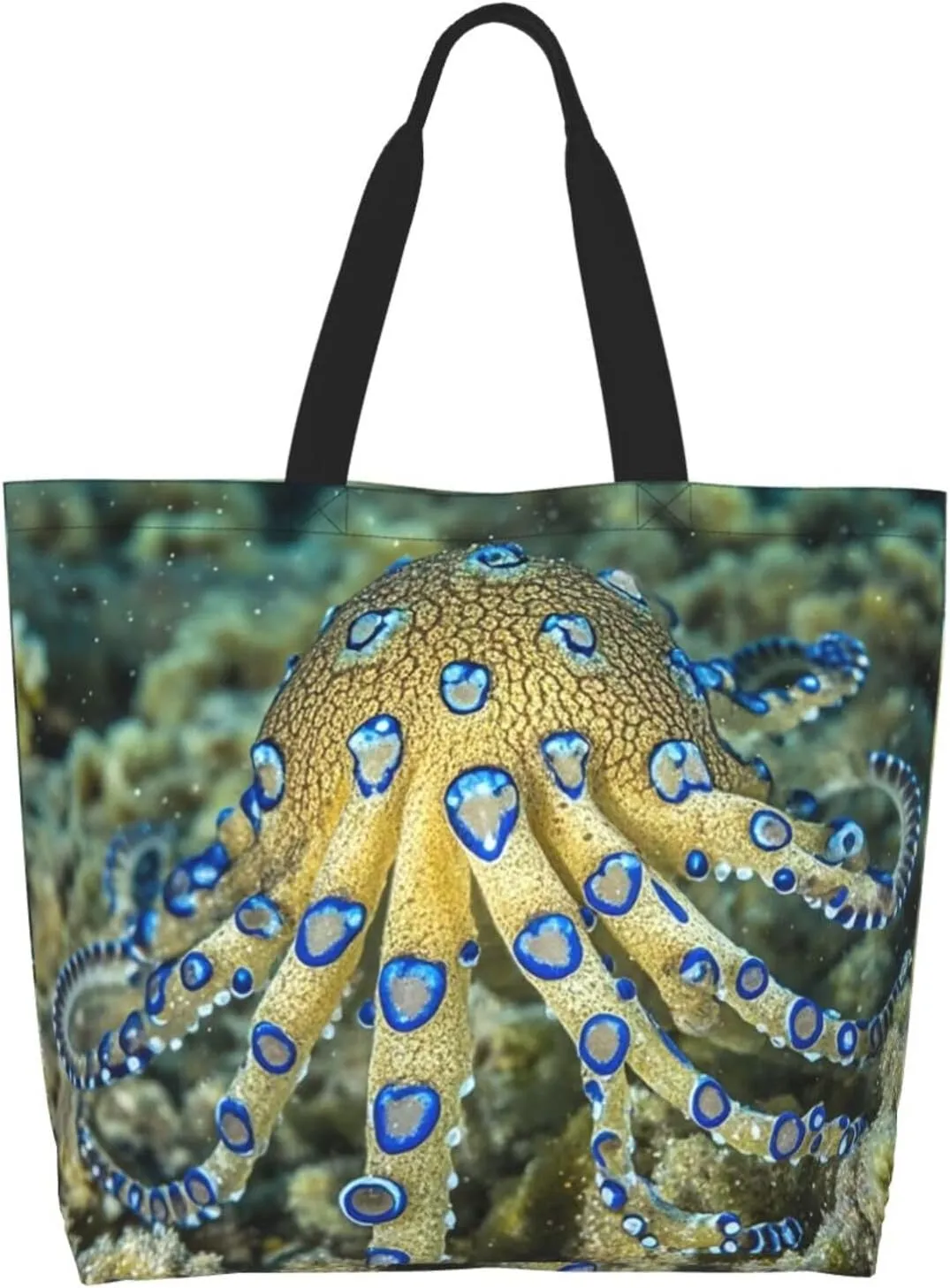 Tote Bag for Women Camouflage Deer Grocery Bag Foldable Shopping Bags Reusable Large Tote Bag