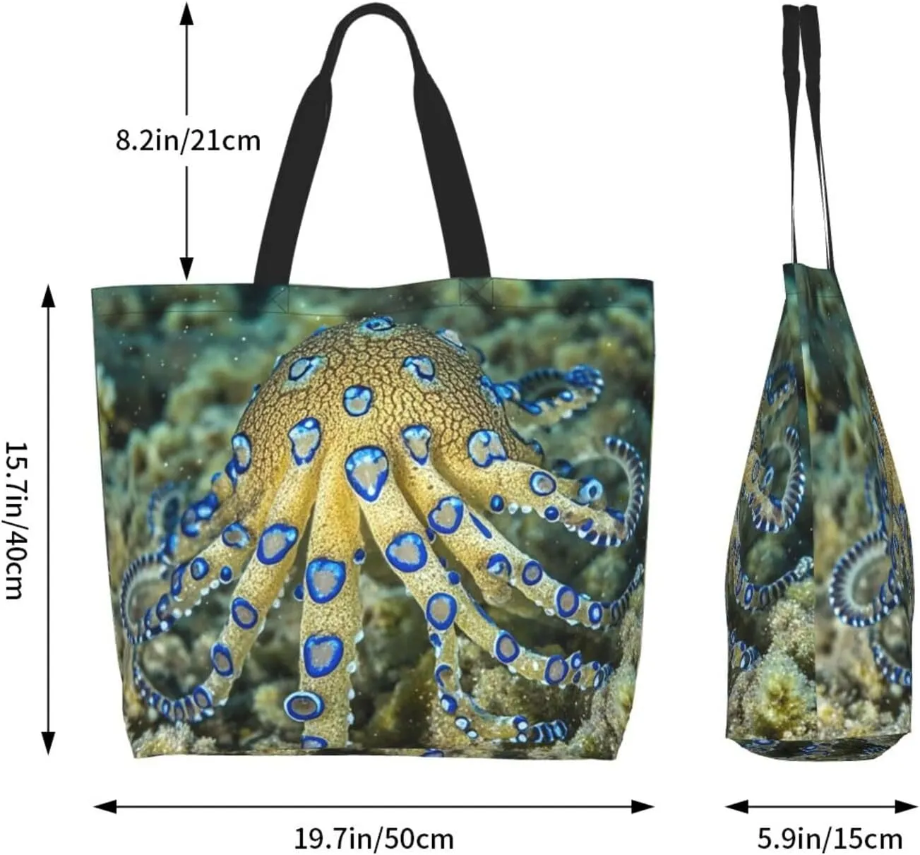 Tote Bag for Women Camouflage Deer Grocery Bag Foldable Shopping Bags Reusable Large Tote Bag